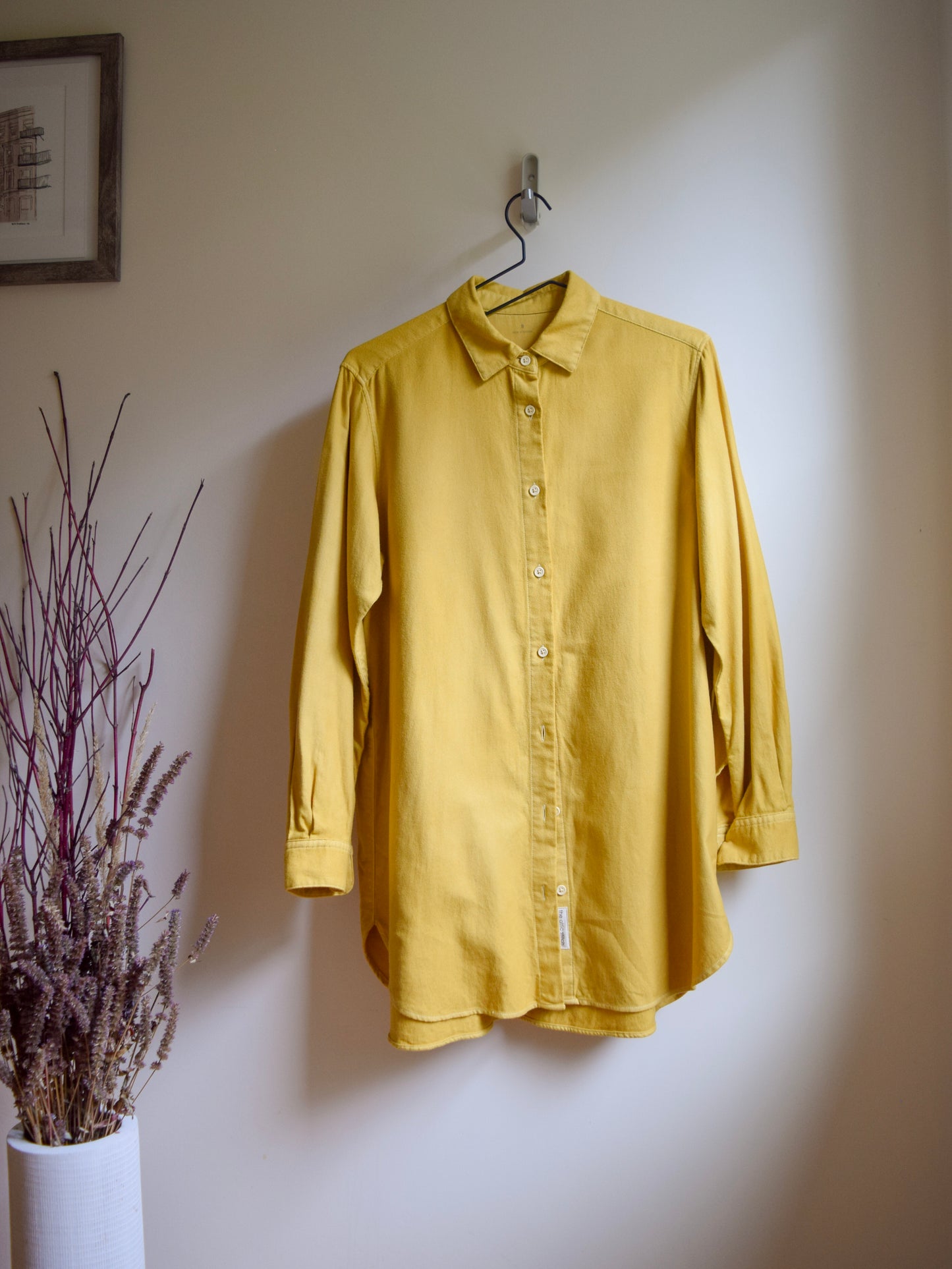 Marigold, Natural-dyed Organic Flannel Tunic Shirt