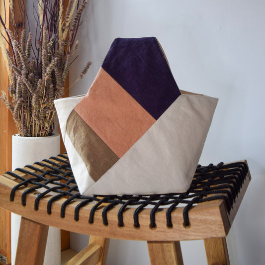 Botanical-dyed Azuma bag mini - Winter Woods