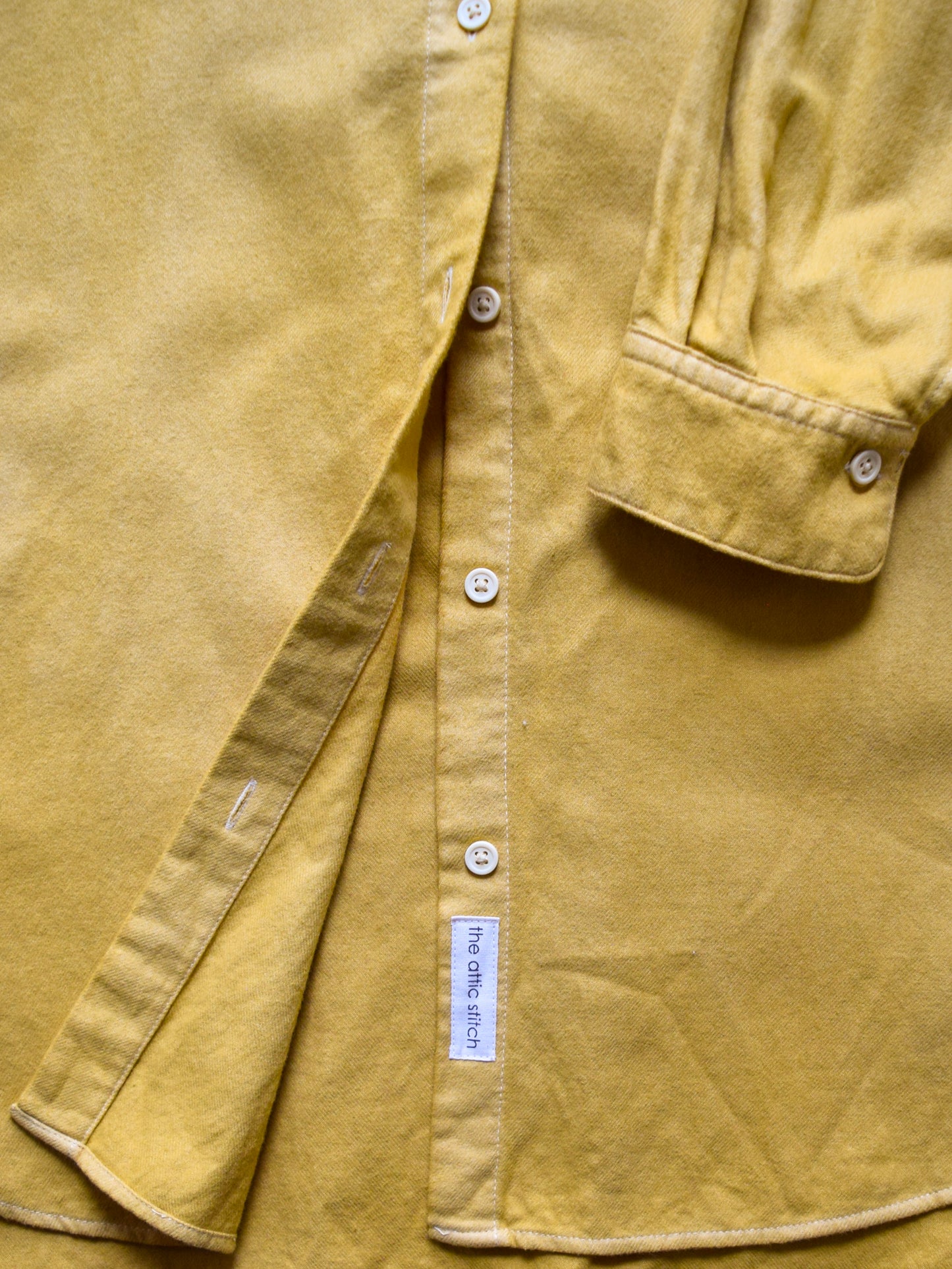 Marigold, Natural-dyed Organic Flannel Tunic Shirt