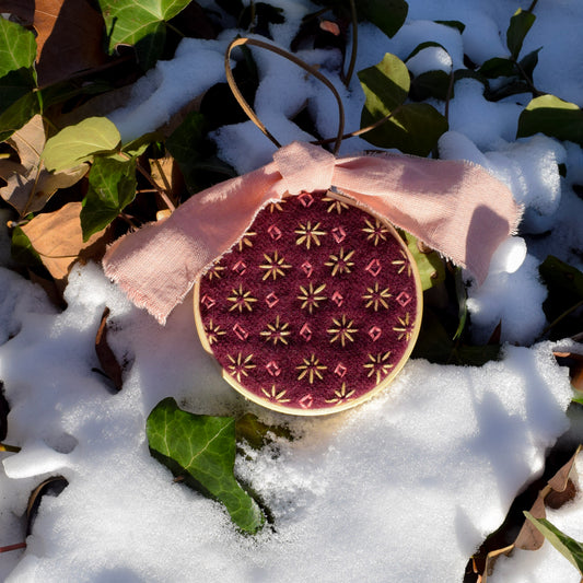 Sashiko Stitch Medallion | Dusk