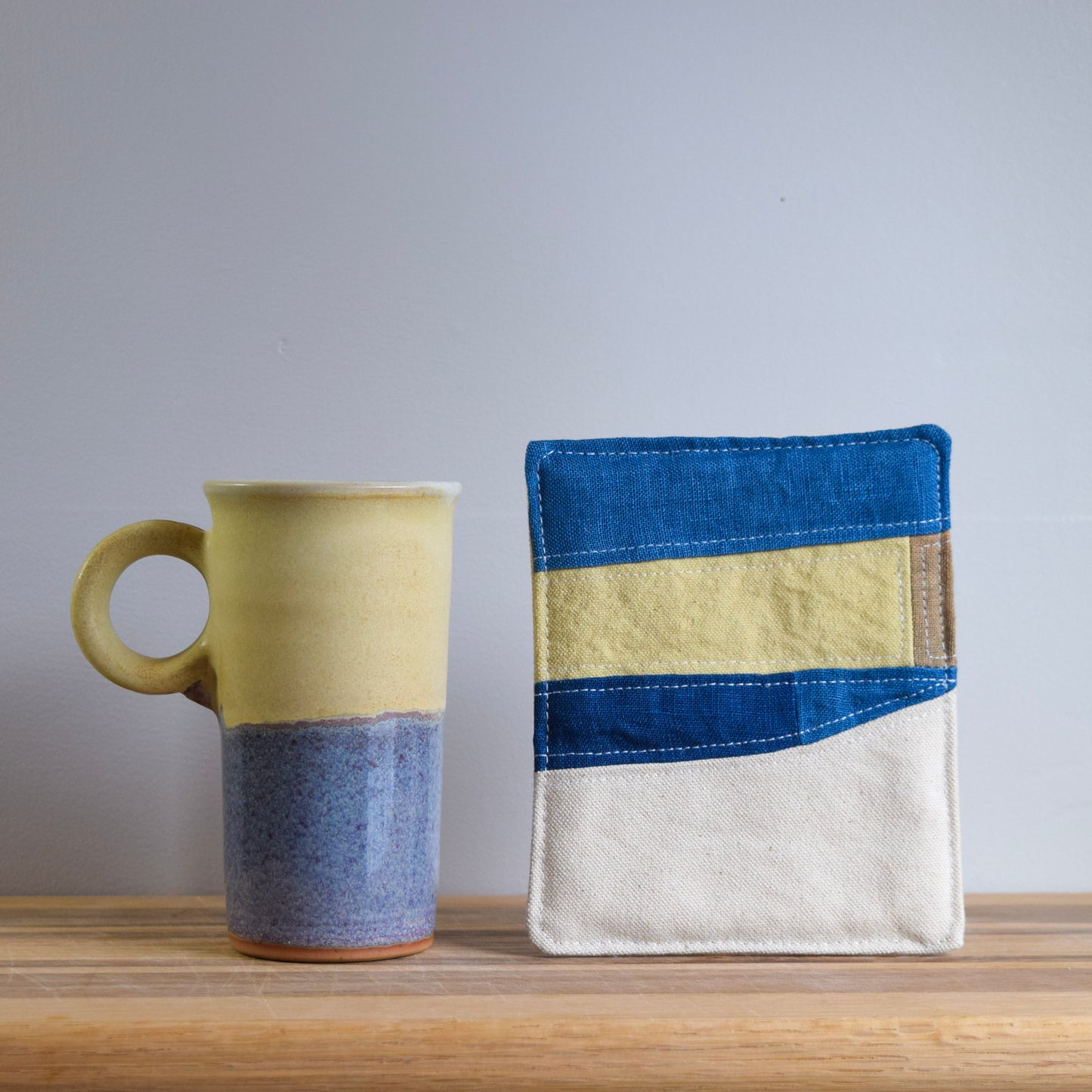 Ceramic Mug & Natural-dyed Mat | Early Dawn I