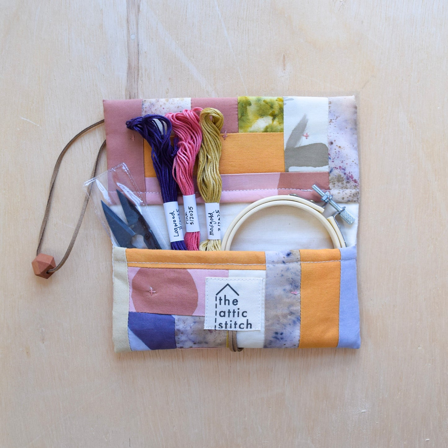 Natural dyed, Patchwork Sewing Kit | Dreaming of Spring II