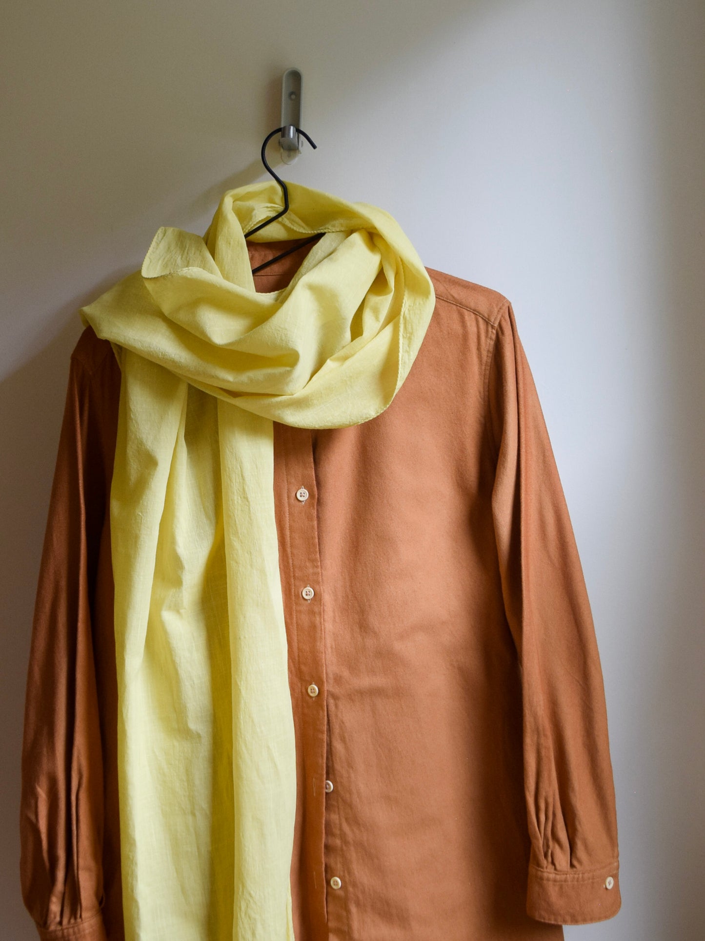 Mocha, Natural-dyed Organic Flannel Tunic Shirt