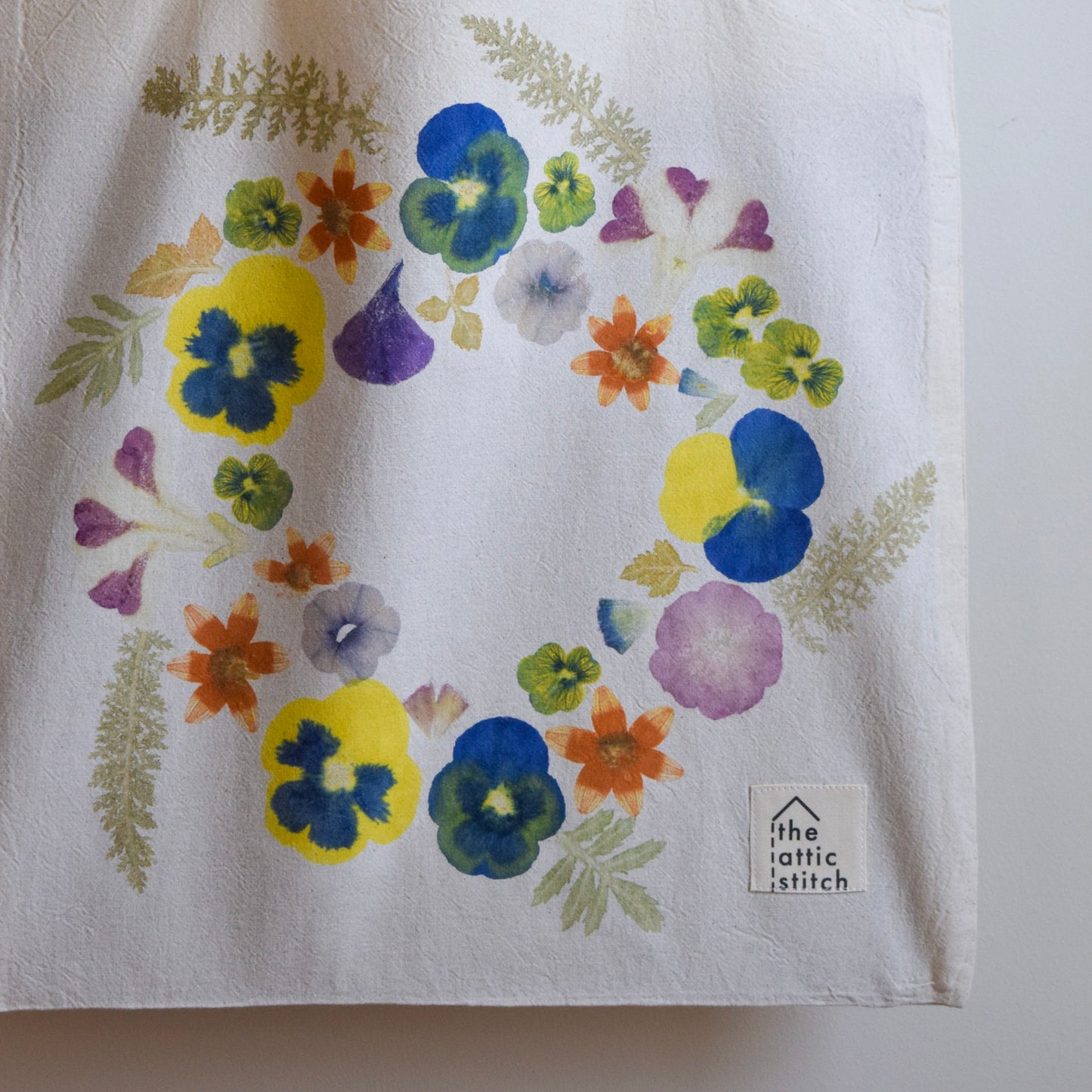 Flower Wreath V | Eco-printed Tote Bag