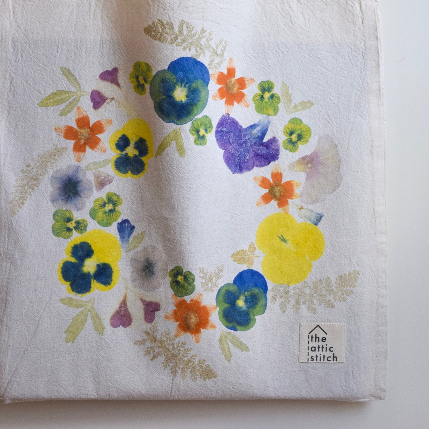 Flower Wreath VI | Eco-printed Tote Bag