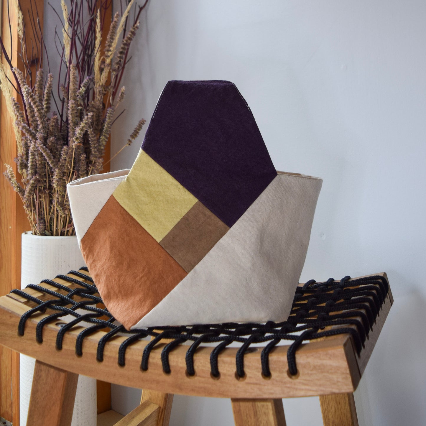 Botanical-dyed Azuma bag mini - Winter Meadow