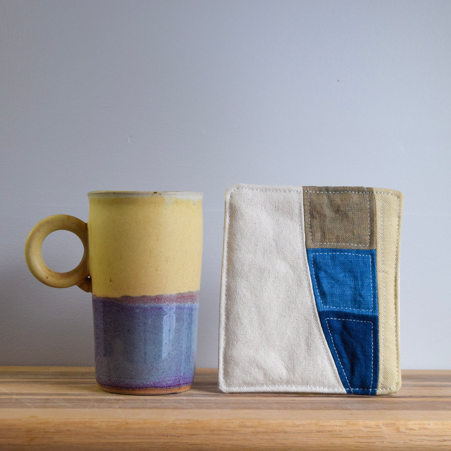 Ceramic Mug & Natural-dyed Mat | Early Dawn II
