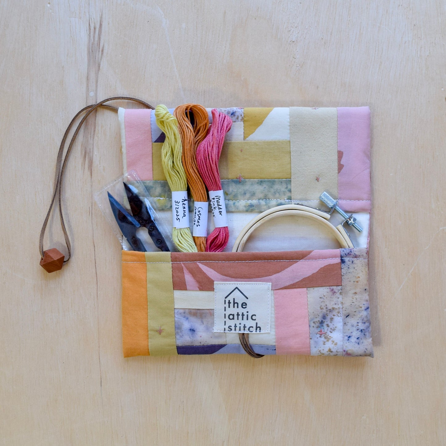 Natural dyed, Patchwork Sewing Kit | Dreaming of Spring III