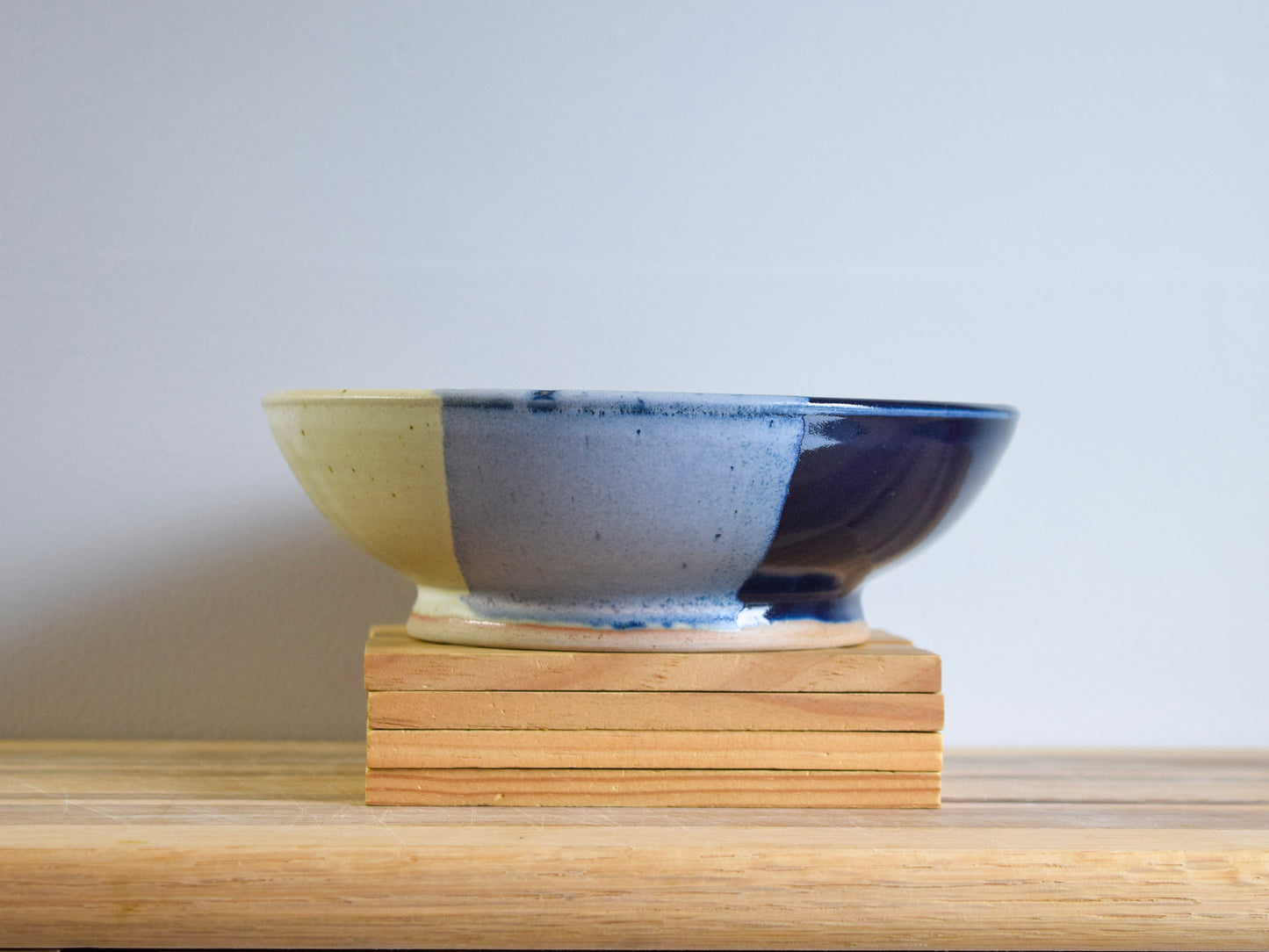 Ceramic Bowl | Indigo and Cream