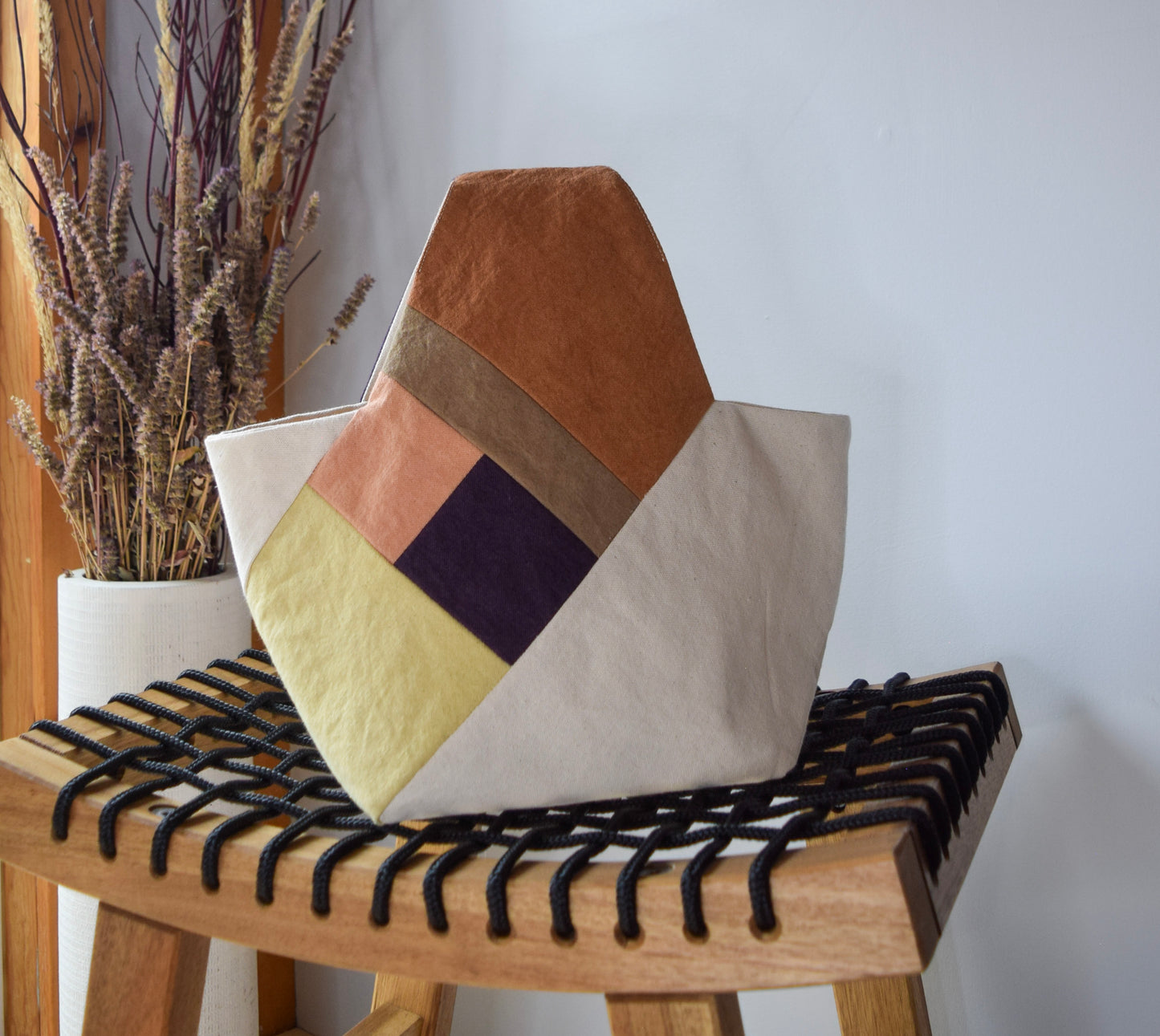 Botanical-dyed Azuma bag mini - Winter Meadow