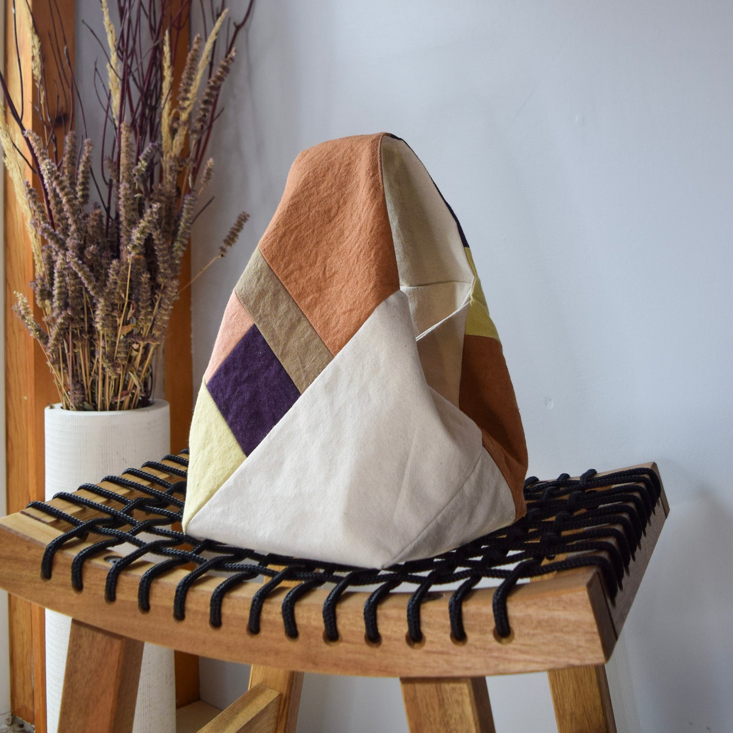 Botanical-dyed Azuma bag mini - Winter Meadow