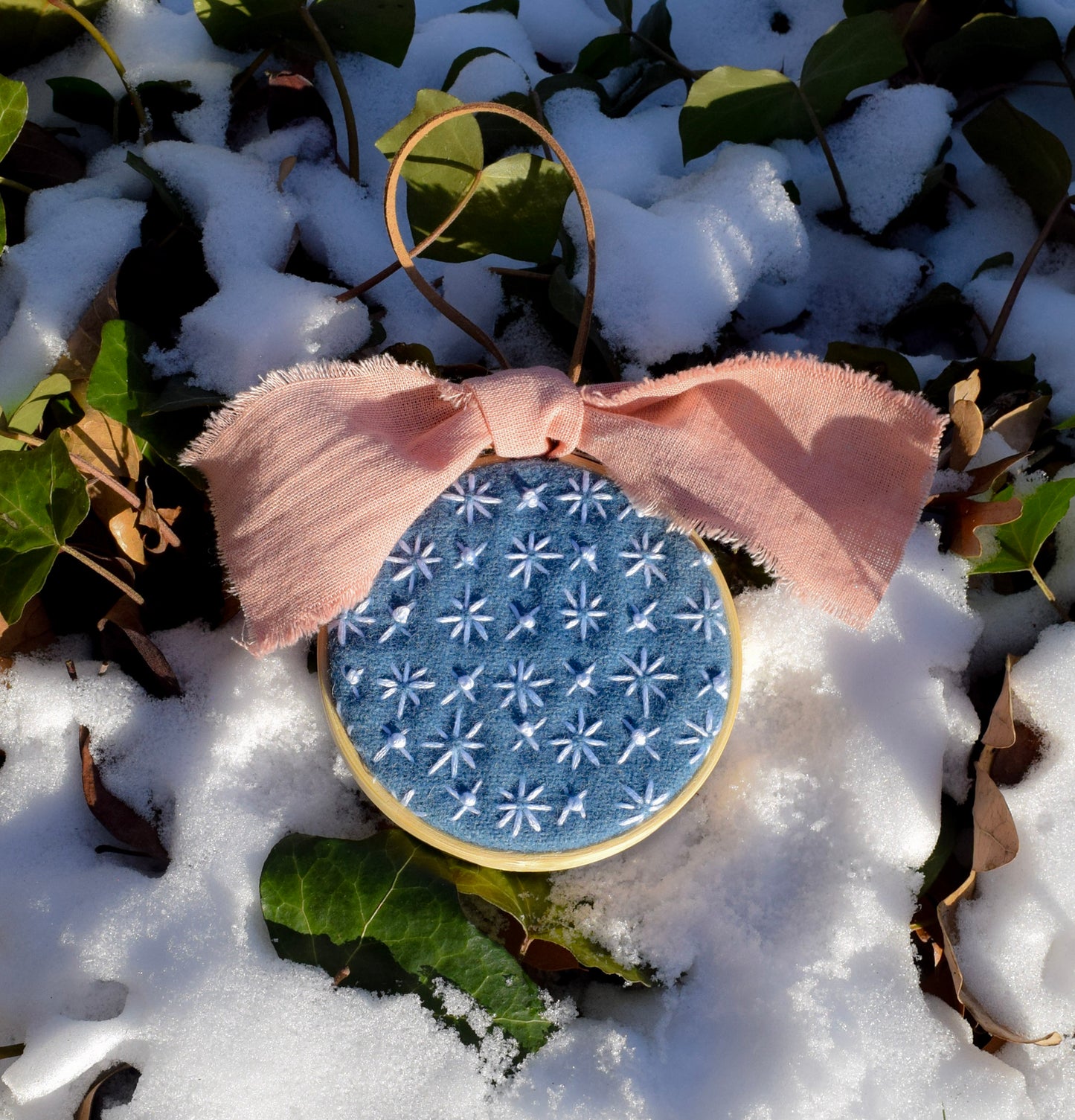 Sashiko Stitch Medallion | Winter
