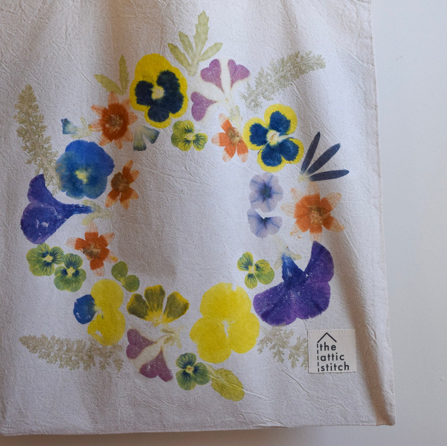 Flower Wreath I | Eco-printed Tote Bag