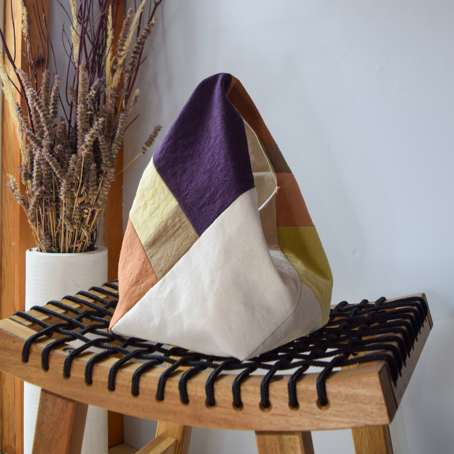 Botanical-dyed Azuma bag mini - Winter Meadow