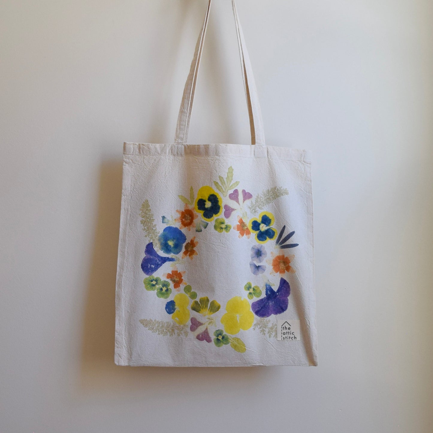 Flower Wreath I | Eco-printed Tote Bag