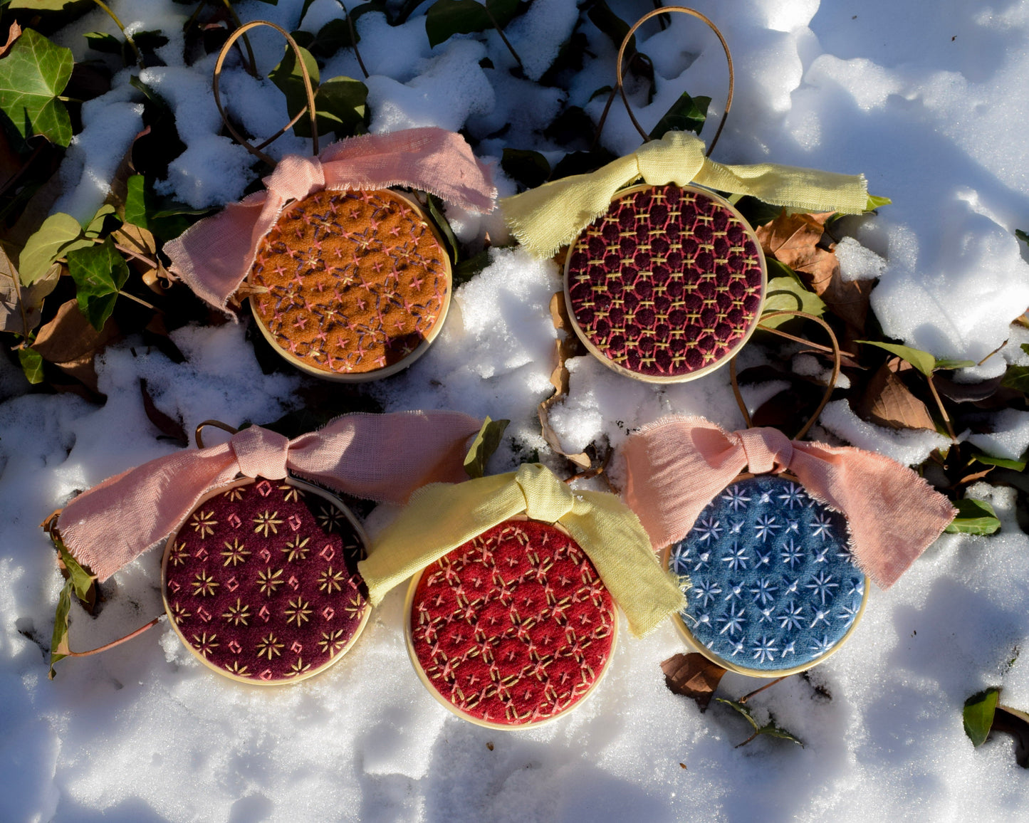 Sashiko Stitch Medallion | Dusk