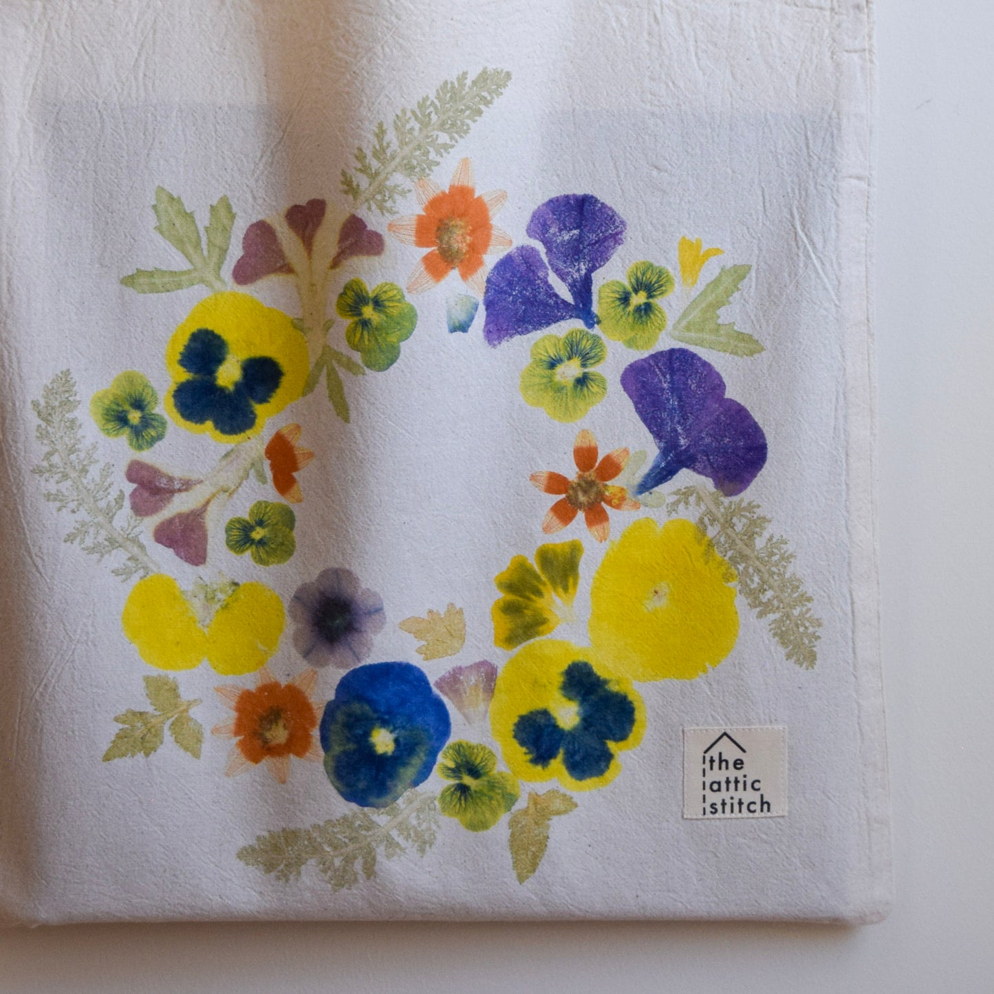 Flower Wreath II | Eco-printed Tote Bag