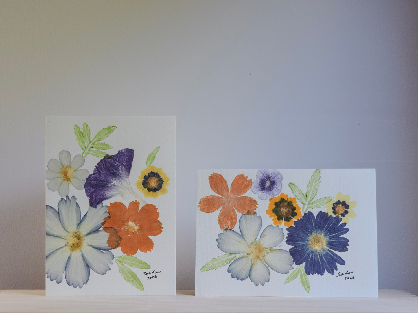 In Bloom - II | Set of Two Eco-printed Card