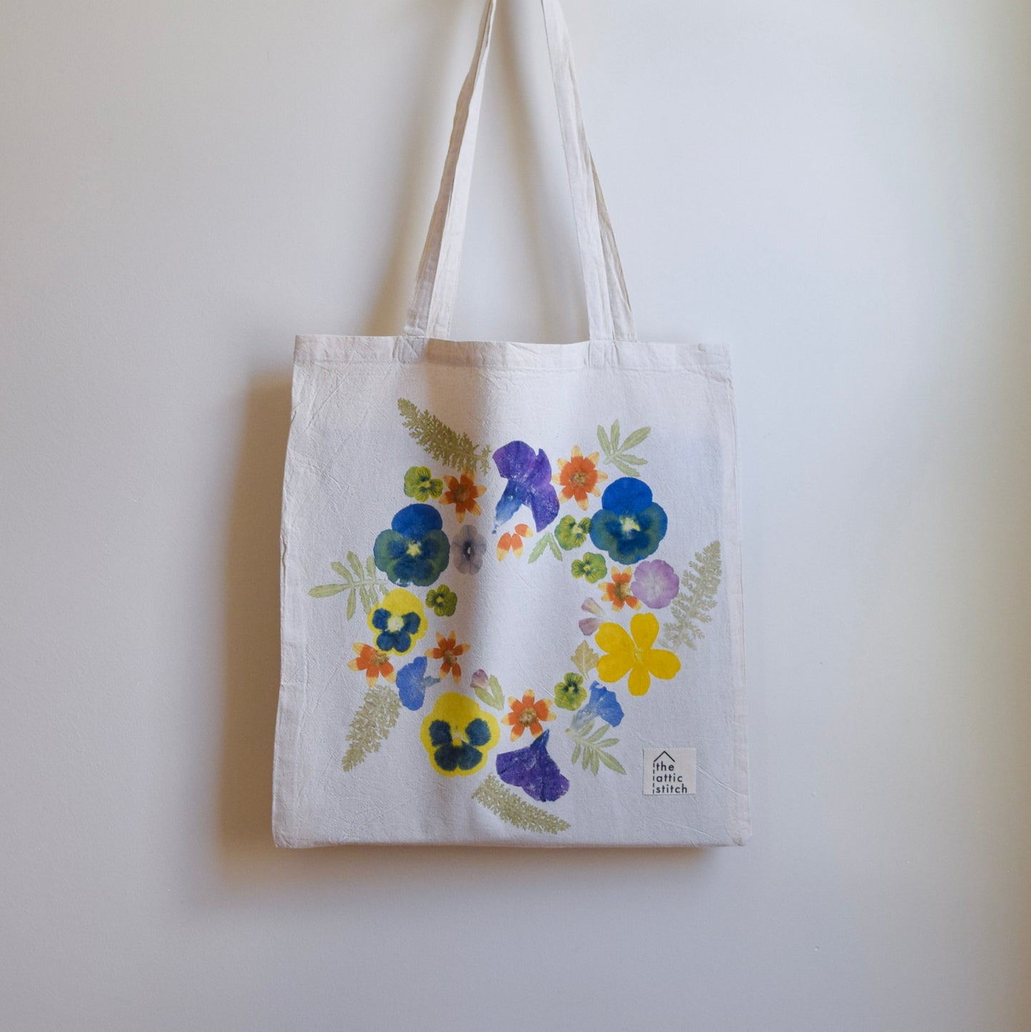 Flower Wreath III | Eco-printed Tote Bag