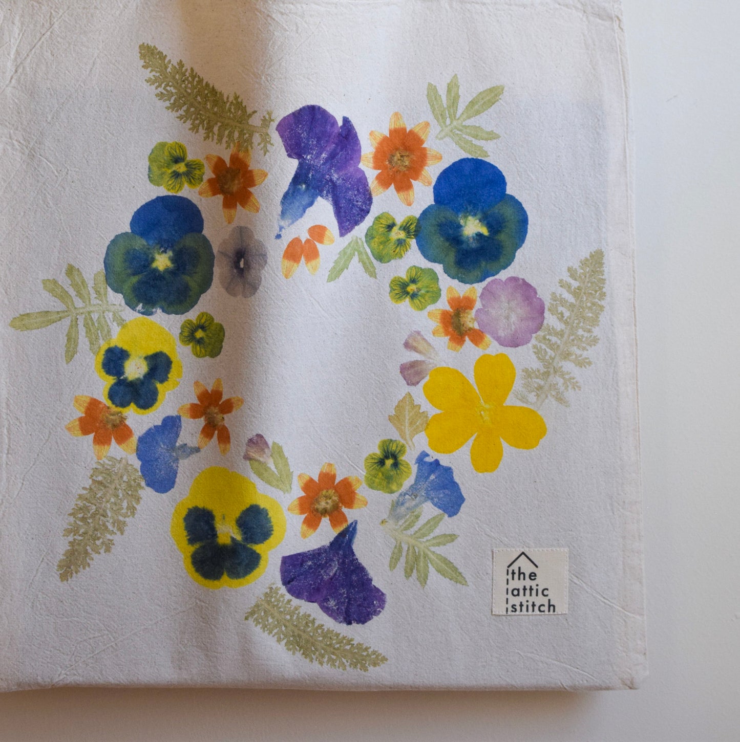 Flower Wreath III | Eco-printed Tote Bag