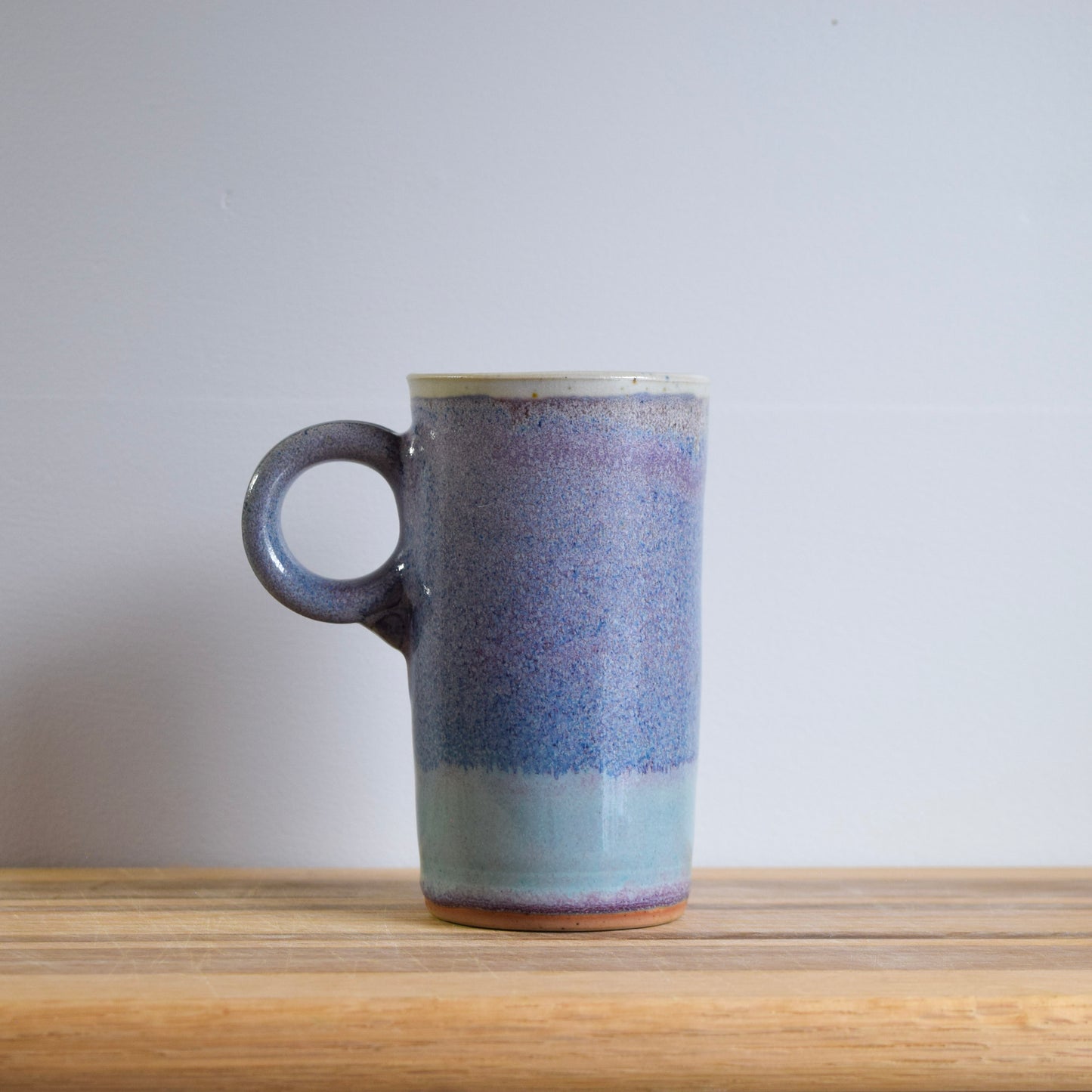 Ceramic Mug & Natural-dyed Mat | Lilac Sky