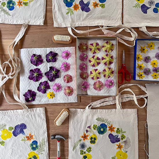 Flower Wreath I | Eco-printed Tote Bag