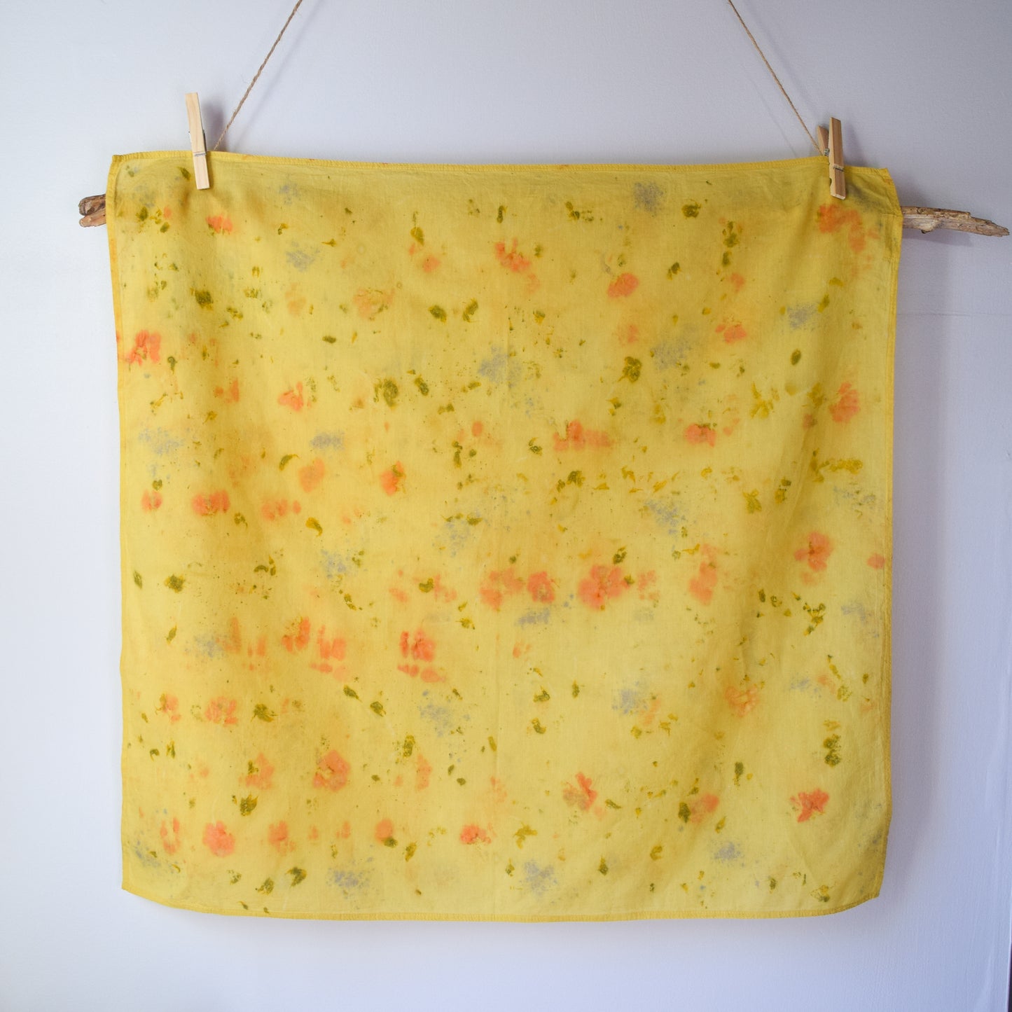 Flora printed bandanna - Lemon Queen