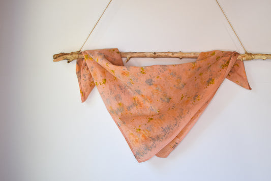 Flora printed bandanna - Dianthus